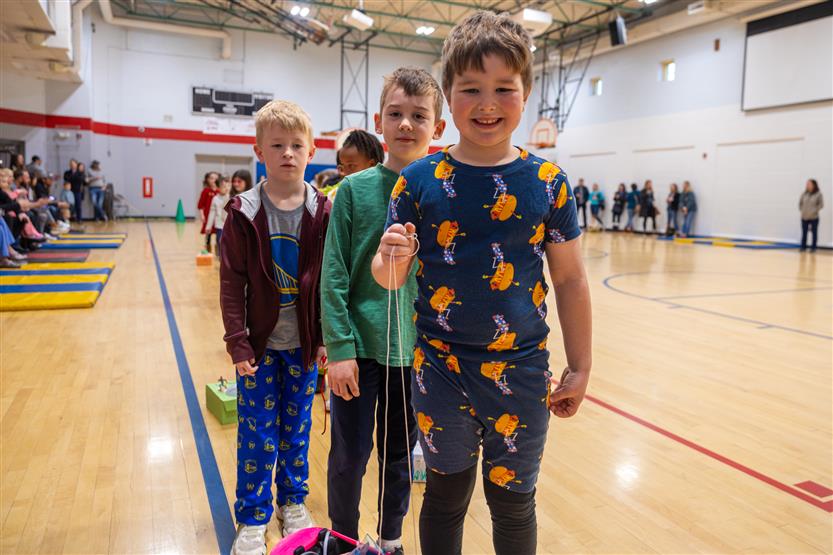 Students take part in a Character Parade